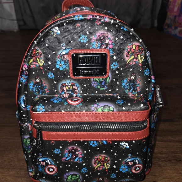 Loungefly Marvel Tattoo Avengers Backpack NWOT Loungefly Marvel Tattoo Avengers Backpack NWT | Mercari main image 2